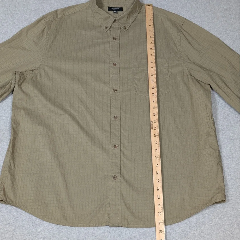 Banana Republic Untucked Fit Summer Button Down Shirt Mens 2XL XXL Long Sleeve
